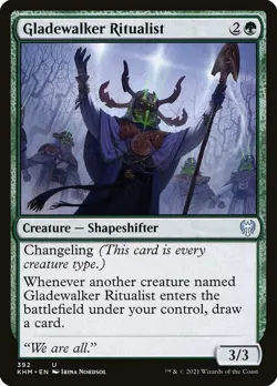 Gladewalker Ritualist 1x MtG Kaldheim SP/NM - Image 1