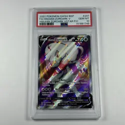 2022 POKEMON SWSH BLACK STAR PROMO #297 FULL ART/HISUIAN ZOROARK V PSA 10 - Image 4