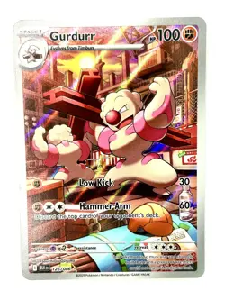 Gurdurr 126/086 Holo Illustration Rare Black Bolt Pokemon Near Mint - Image 1