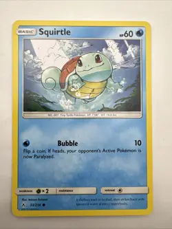 Squirtle 33/214 Non-Holo Common Pokemon Unbroken Bonds NM - Image 1