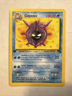 Cloyster Fossil 1st Edition 32/62 Pokemon - Image 1