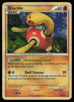 Shuckle HGSS15 Holo Promo HGSS Black Star Pokemon English LP - Image 1
