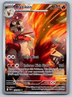 Pokemon TCG SV10: Destined Rivals Blaziken 192/182 Illustration Rare 2025 - Image 1