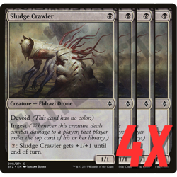 MTG Sludge Crawler (Battle for Zendikar) 098/274 (NEAR MINT) (4X) - Image 1