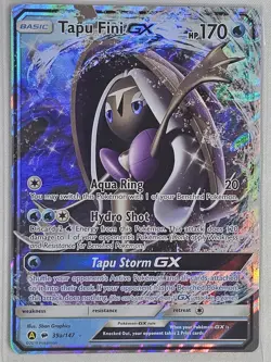 Pokemon TCG Tapu Fini GX 39/147 Burning Shadows Ultra Rare NM - Image 1