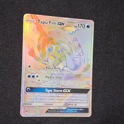 Pokemon TCG SM-Burning Shadows Tapu Fini GX 152/147 Secret Holo FA 170HP Eng - Image 2