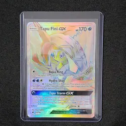 Pokemon TCG SM-Burning Shadows Tapu Fini GX 152/147 Secret Holo FA 170HP Eng - Image 5