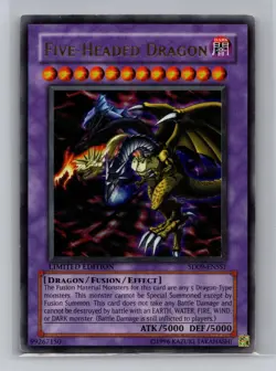 Five-Headed Dragon SD09-ENSS1 Structure Deck: Dinosaur's Rage YuGiOh Limited DMG - Image 1
