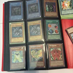 Old+New Vintage Yu-Gi-Oh! Binder + Tin Empty Packs Red/Blue Eyes Dragon Dark Mag - Image 3