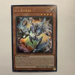 Konami Yu-Gi-Oh! TCG Ice Ryzeal CRBR-EN003 Crossover Breakers 1st Ed Ultra - Image 1