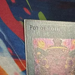 YU-GI-OH! CHAOS ORIGIN - POT OF SLOTH - SECRET RARE 1ST EDITION - NM/M - Image 3