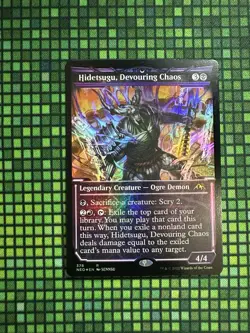 MTG Hidetsugu, Devouring Chaos #378 Foil Showcase R Kamigawa: Neon Dynasty (NEO) - Image 1
