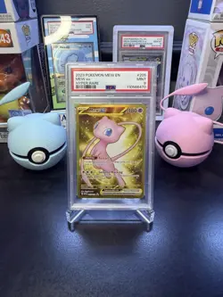 PSA 9 Pokemon TCG Mew EX 205/165 Scarlet & Violet 151 Holo Hyper Rare - Image 1