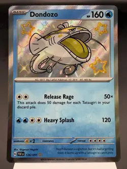 Dondozo 126/091 - Shiny Holo Rare - Paldean Fates Pokemon Card NM - Image 1