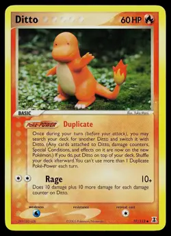 Pokemon Card - Ditto Delta Species 37/113 Uncommon - Image 1