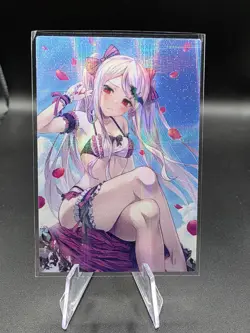 Shalltear Bloodfallen Overlord Holographic Anime Collectible Trading Card - Image 1