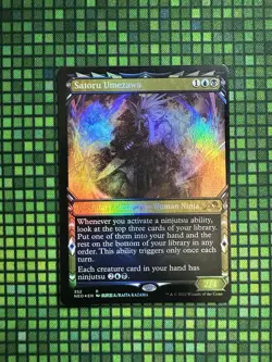 MTG Satoru Umezawa #352 Foil Showcase Rare Kamigawa: Neon Dynasty (NEO) - Image 1