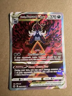 Hisuian Samurott VSTAR Crown Zenith Galarian Gallery Holo Card GG52/GG70 - Image 1