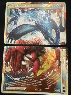 Kyogre and Groudon Legend Holo Rare Card 88/90 Undaunted HGSS Both Cards NM - Image 1