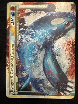 Kyogre and Groudon Legend Holo Rare Card 88/90 Undaunted HGSS Both Cards NM - Image 2