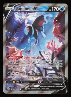 Lumineon V 156/172 Full Art SWSH Brilliant Stars Pokemon Card TCG - Image 1