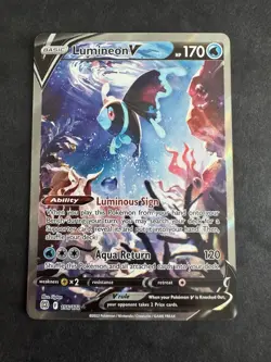 Pokemon - Lumineon V (Alternate Full Art) 156/172 Swsh09: Brilliant Stars - NM - Image 2
