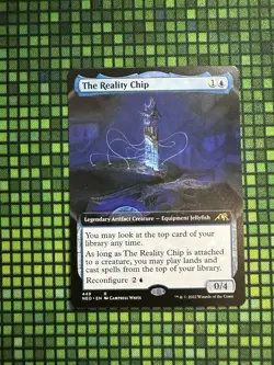MTG The Reality Chip #449 Extended Art Rare Kamigawa: Neon Dynasty (NEO) - Image 1