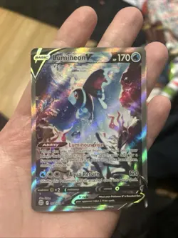 Pokemon TCG Lumineon V 156/172 Brilliant Stars Full Art Ultra Rare NM/M - Image 2
