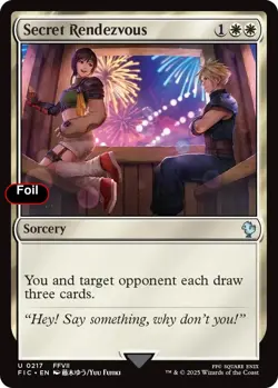 Foil Secret Rendezvous (0217) - 217 - NM - Commander: FINAL FANTASY - Image 1