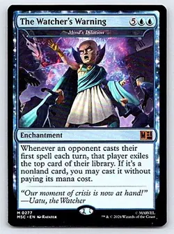 The Watcher's Warning - Mind's Dilation 277 NM/M Commander: Marvel MTG - Image 1