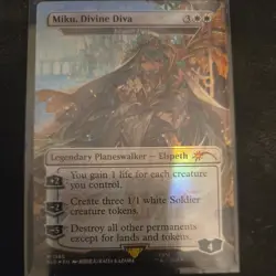 Foil- Secret Lair - Miku, Divine Diva- Hatsune Miku Secret Lair - Image 1