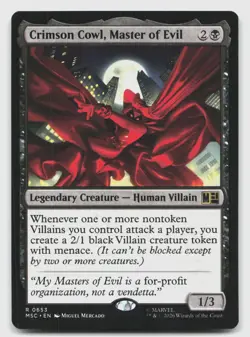Crimson Cowl, Master of Evil 653 Commander: Marvel Super Heroes MTG NM - Image 1