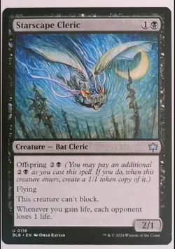 Starscape Cleric 116 Uncommon Bloomburrow Magic: The Gathering Near Mint - Image 1