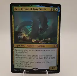 Aesi, Tyrant of Gyre Strait Foil, Commander Legends (CMR) #365, NM MTG English - Image 1