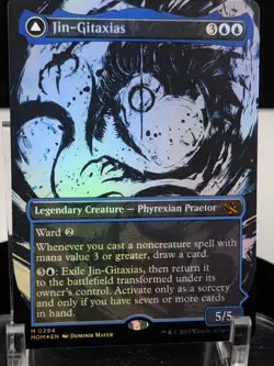 MTG Jin-Gitaxias SHOWCASE FOIL NM March of the Machine MOM #0294 Transforming - Image 1