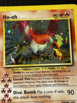 The Pokemon Company Pokemon TCG Ho-oh 07/64 Neo Revelation Holo Rare ENG HP - Image 4