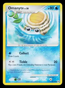Omanyte 70/99 Common Arceus Pokemon Lightly Played - Image 1