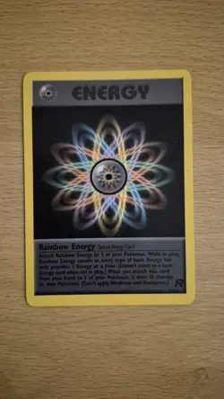 Pokemon TCG Team Rocket Special Energy Rainbow Energy 80/82 - Image 1