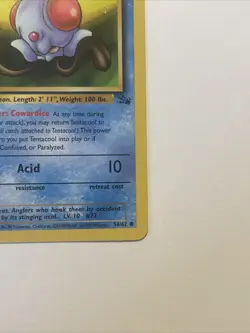 Pokemon TCG Fossil #56/62 Tentacool 1st Edition NM - Image 3