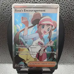 Pokemon TCG Rosa's Encouragement 236/236 Cosmic Eclipse Secret Rare Holo EN 2019 - Image 1