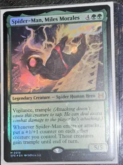 Spider-man, Miles Morales Mtg Legal-Eternal Mythic 0018 Foil NM - Image 1