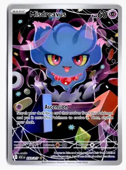 Misdreavus 233/217 Illustration Rare Ascended Heroes Pokemon Holo NM - Image 1