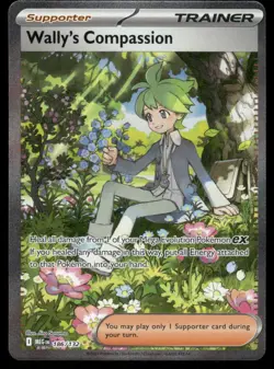 Pokemon Cards Wally's Compassion 186/132 Holo Mega Evolution NM - Image 1
