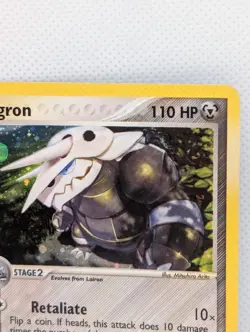 Pokemon TCG Aggron 1/109 - EX Ruby & Sapphire Holo Rare - Image 3