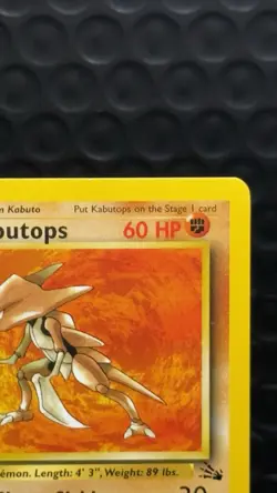 Played (LP) Kabutops - Non-Holo #24 Fossil Pokemon TCG - Image 3