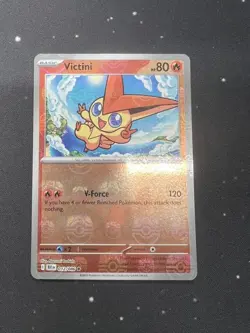 Victini (Master Ball Pattern) 012/086 2025 Rare Black Bolt Pokemon Holo - Image 1