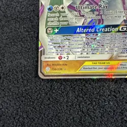Pokemon TCG Arceus & Dialga & Palkia GX 156/236 Cosmic Eclipse Near Mint - Image 2