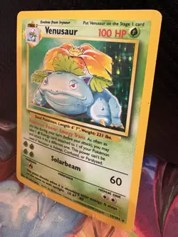 Pokemon Base Set Venusaur Holo 15/102 WOTC Rare MP Vintage 1999 - Image 3