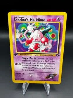 Sabrina's Mr. Mime 59/132 Gym Challenge Pokemon 1st Edition NM/M Gym Challenge - Image 1