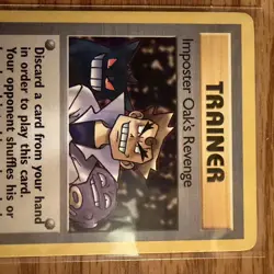 Imposter Oak's Revenge 76/82 Uncommon Team Rocket Pokemon Unlimited LP - Image 3